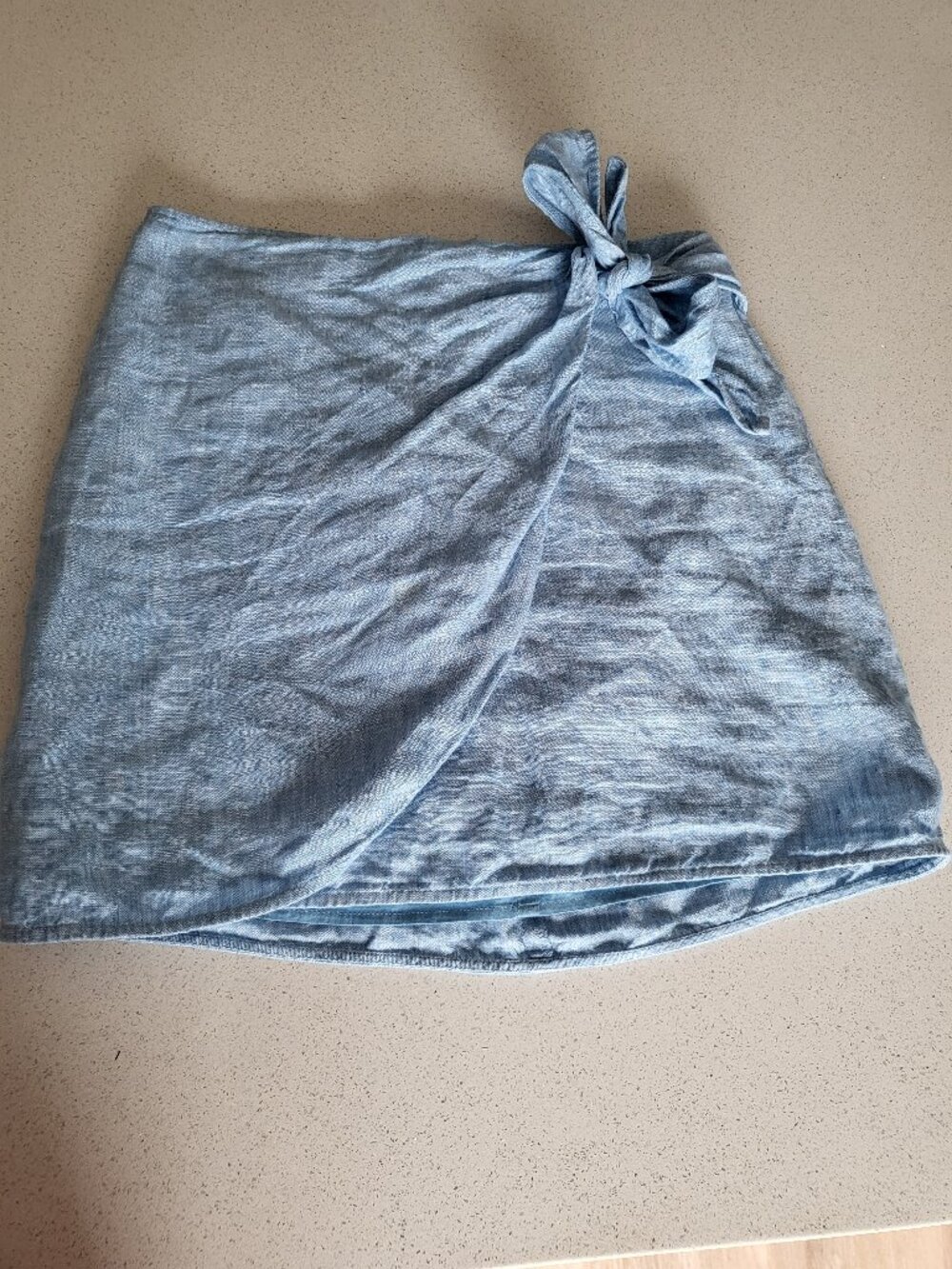 Wilfred Linen Blue Skirt